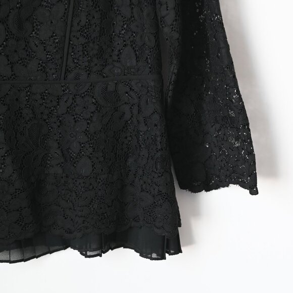 ANN TAYLOR Black Lace Lined 3/4 Sleeves - Size XS - NWT Retail $89.50 - Picture 6 of 12